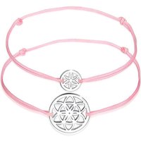 Armband-Set LEBENSBLUME für Mutter und Kind 925er Sterling Silber in rosa von Elli