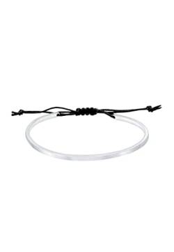 Elli Armband Damen Armreif Geo Basic Matt schlicht mit Nylon in 925 Sterling Silber vergoldet von Elli