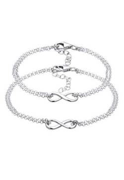 Elli Armband Damen Mutter Kind Set Infinity Symbol aus 925 Sterling Silber von Elli