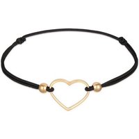 Elli Armband Herz Liebe Elastisches Gummiband 925 Silber, Herz von Elli