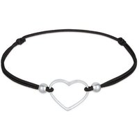 Elli Armband Herz Liebe Elastisches Gummiband 925 Silber, Herz von Elli