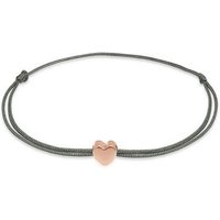 Elli Armband Herz Liebe Textil Romantik 925 Silber, Herz von Elli