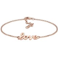 Elli Armband ROSÉGOLD 925 Silber mit "Love" Schriftzug von Elli