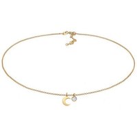 Elli Choker Choker Halbmond Astro Mondstein 925 Silber von Elli