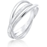 Elli Fingerring Basic Wickelring Trend Trinity 925 Silber, Ring Set von Elli
