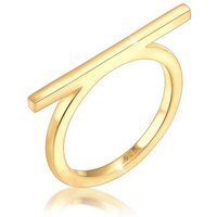 Elli Fingerring Geo Minimal Trend Steg 925 Silber von Elli