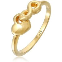 Elli Fingerring Herz Infinity Ring Liebe 925 Silber, Herz von Elli