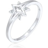 Elli Fingerring Sterne Starburst Kristalle 925 Silber von Elli