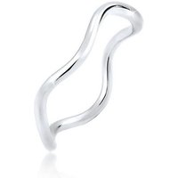 Elli Fingerring Wellen Minimal Geo 925 Sterling Silber, Wellen von Elli