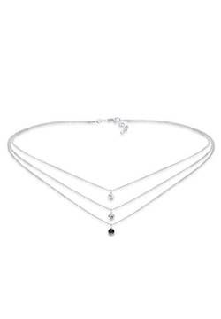 Elli Halskette Damen Choker Layer mit Kristallen in 925 Sterling Silber von Elli