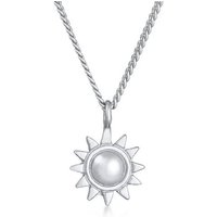 Elli Kette mit Anhänger Sonne Strahlend 925 Silber, Sonne von Elli