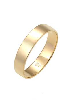 Elli PREMIUM Ring Damen Bandring Trauring Basic Hochzeit Paar in 585 Gelbgold von Elli