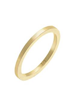 Elli PREMIUM Ring Damen Basic Klassik Ehering in 375 Gelbgold von Elli