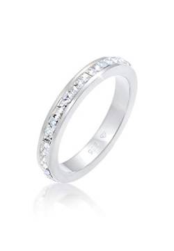 Elli PREMIUM Ring Damen Elegant Schlicht mit Kristalle aus 925 Sterling Silber von Elli