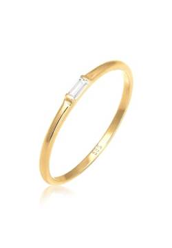 Elli PREMIUM Ring Damen Liebe Zart Dezent Edel Geo in 585 Gelbgold (14k) Topas von Elli