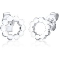 Elli Paar Ohrstecker Kreis Circle Geo Minimal 925 Sterling Silber, Kreis von Elli