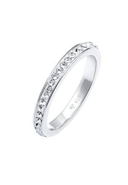 Elli Ring Damen Bandring mit Kristallen in 925 Sterling Silber von Elli