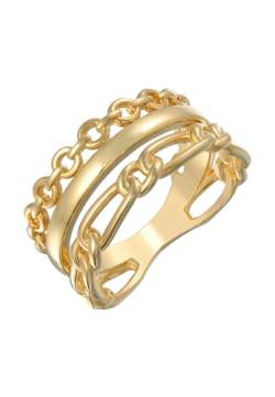 Elli Ring Damen Stapel Glieder Set Goldfarben von Elli