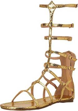 Ellie Shoes Damen 015 Zena Flache Sandale, Gold, 39 EU von Ellie Shoes