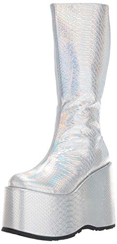 Ellie Shoes Damen 500-AMARA Mode-Stiefel, Silber Hologramm, 38 EU von Ellie Shoes