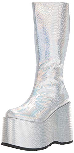 Ellie Shoes Damen 500 Amara Mode-Stiefel, Silber Hologramm, 39 EU von Ellie Shoes