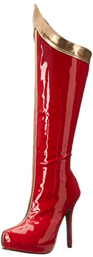 Ellie Shoes Damen 517-Comet Stiefel, Rot (rot/goldfarben), 37 EU von Ellie Shoes