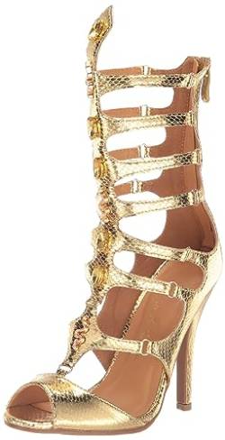 Ellie Shoes Damen Gladiator Sandalen mit Absatz, Gold, 37 EU von Ellie Shoes