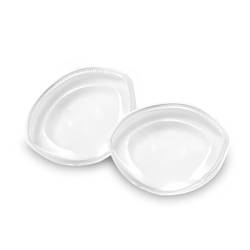 Ellxen 1paar Silikon BH Einlagen, Bikini Einlagen Push Up BH Pads Wiederverwendbar wasserdichte BH-Einlagen in Transparente und Hautfarben für Bikini Badeanzug(Transparent) von Ellxen