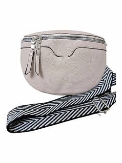 Elrozo Damentasche Umhängetasche Crossbody Bag Damen Handtasche Schultertasche Cross Body Kunstleder 02 (Beige Tasche) von Elrozo