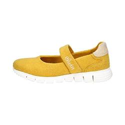 Elwin Shoes Damen Karma Slipper, Yellow/Offwhite, 36 EU von Elwin Shoes