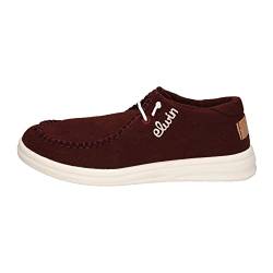 Elwin Shoes Damen NEA Sneaker, Bordo/Light Brown, 38 EU von Elwin Shoes