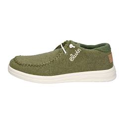 Elwin Shoes Damen NEA Sneaker, Green/Light Brown, 36 EU von Elwin Shoes