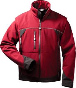 Elysee® Softshell Jacke mit abnehmbaren Ärmeln Omega rot/schwarz (Gr. L) von Elysee