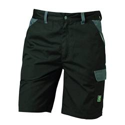 Elysee Rio Canvas-Shorts Schwarz | Grau | Robustes Gewebe | Abrieb- u. Reißfest | Teilelastischer Bund | Dreifache Kappnähte Schmutz-, Öl-, Wasserabweisend Viele Taschen (60, Schwarz/Grau) von Elysee