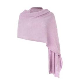 Embouro 100% Kaschmir Pashmina Schal für Frauen, gestrickter Schal aus reinem Kaschmir für den Winter (Lavendel) von Embouro
