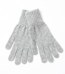 Embouro 100% Kaschmirhandschuhe für Damen, Jersey Knit Ultra Soft Damen reine Kaschmirhandschuhe für den Winter (Hellgrau) von Embouro