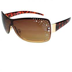 Emeco DAMEN STRASS HIGH SOCIETY SONNENBRILLE OPTIKER A60013 (Braun-kroko) von Emeco