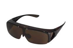 Emeco Polarisierte Überzieh Sonnenbrille Überziehbrille Überbrille Fit Over BM5020 (Braun) von Emeco