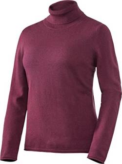 Emilia Parker Damen Kaschmir-Seide Rollkragenpullover, weicher Strickpullover für Frauen, Ganzjahres-Pullover, Beere, Gr. 42 von Emilia Parker