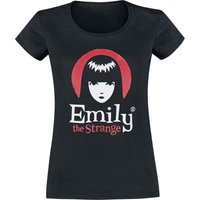 Emily The Strange T-Shirt - Logo - S bis L - für Damen - Größe S - schwarz  - Lizenzierter Fanartikel von Emily The Strange