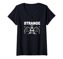 Emily the Strange Doodle Wings T-Shirt mit V-Ausschnitt von Emily the Strange