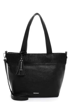 Emily & Noah Shopper E&N Brigitte 64504 Damen Handtaschen Mustermix black 100 von Emily & Noah