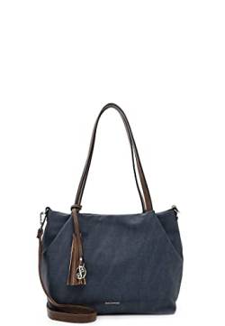 Emily & Noah Shopper E&N Elke 62791 Damen Handtaschen Uni blue/taupe 509 von Emily & Noah