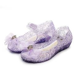 Emin Mädchen Prinzessin Schuhe Kinder ELSA Kristall Schuhe Hoher Absatz Sandalen Hochzeitsschuhe Ballettschuhe Geburtstag Party Halloween Weihnachten Karneval Kostüm Zubehör von Emin