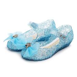 Emin Mädchen Prinzessin Schuhe Kinder ELSA Kristall Schuhe Hoher Absatz Sandalen Hochzeitsschuhe Ballettschuhe Geburtstag Party Halloween Weihnachten Karneval Kostüm Zubehör von Emin