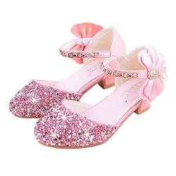 Emin Mädchen Prinzessin Schuhe Kinder Glitzer Schuhe Hoher Absatz Sandalen Hochzeitsschuhe Ballettschuhe Geburtstag Party Halloween Weihnachten Karneval Kostüm Zubehör von Emin