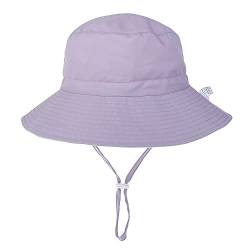 Emlivi Unisex Baby Sonnenhut Kleinkinder Kappe Mütze Fischerhut Strandhut Kinder Stern Hüte Für Mädchen Jungen Sommerhut UV Schutz UPF 50+, (Lila 3-6 Jahre) von Emlivi