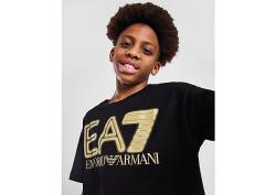 Emporio Armani EA7 Gold Logo T-Shirt Junior, Black von Emporio Armani EA7