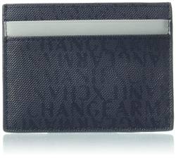 A | X ARMANI EXCHANGE Herren Armani Exchange Logo Kartenetui Navy/Mirage Grey, Einheitsgröße, klein, Marineblau/Mirage Grey, Small, Armani Exchange Herren All Over Logo Card Case Navy/Mirage Grey, One von Emporio Armani