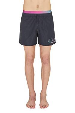 Armani Exchange Herren Nachhaltig, elastischer Bund, Schattierungs-Logo. Board Shorts, Blue Navy, M von Emporio Armani